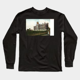 Clark University Vintage 1905 Postcard Reproduction - Worcester, Massachusetts Long Sleeve T-Shirt